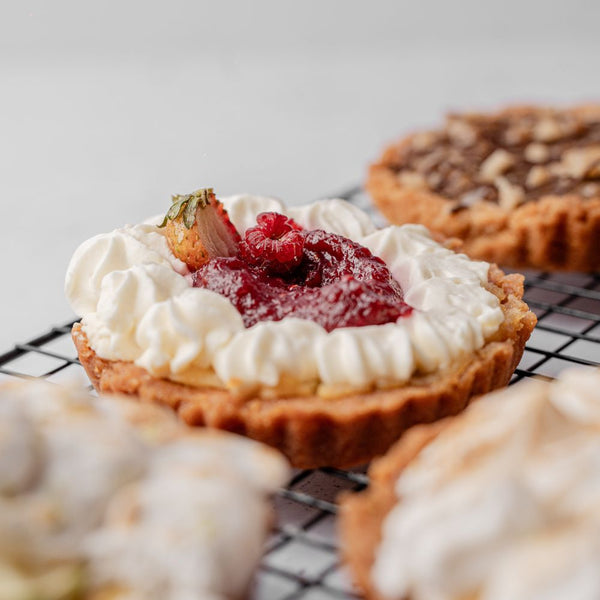 TARTALETA DE FRUTOS ROJOS KETO